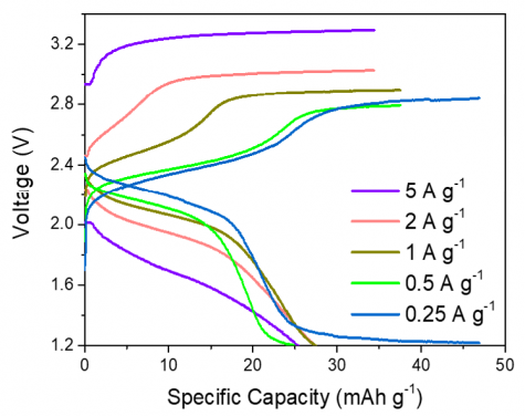 Electrochemical performance of the aqueous Mg battery 